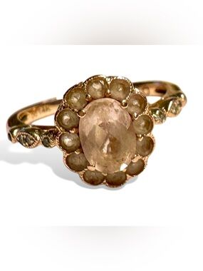 ✨ 14K Rose Gold Morganite Ring with Diamond Accents ✨